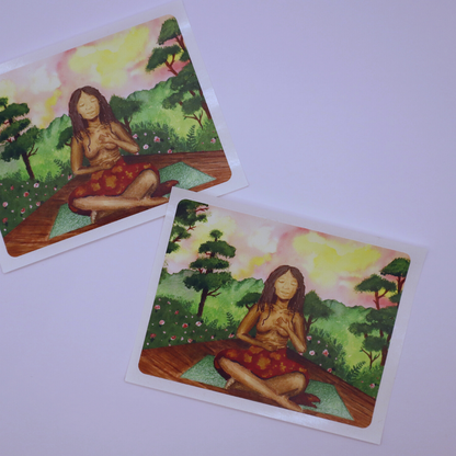 "Peace" Art Sticker Print